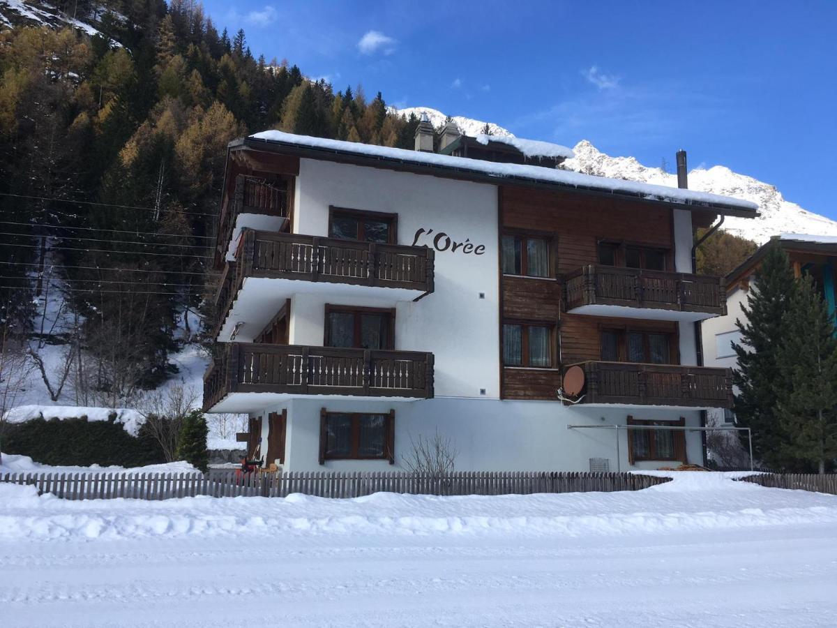 Free Cable Car & Bus In The Summer Haus L'Oree Saas-Grund Luaran gambar