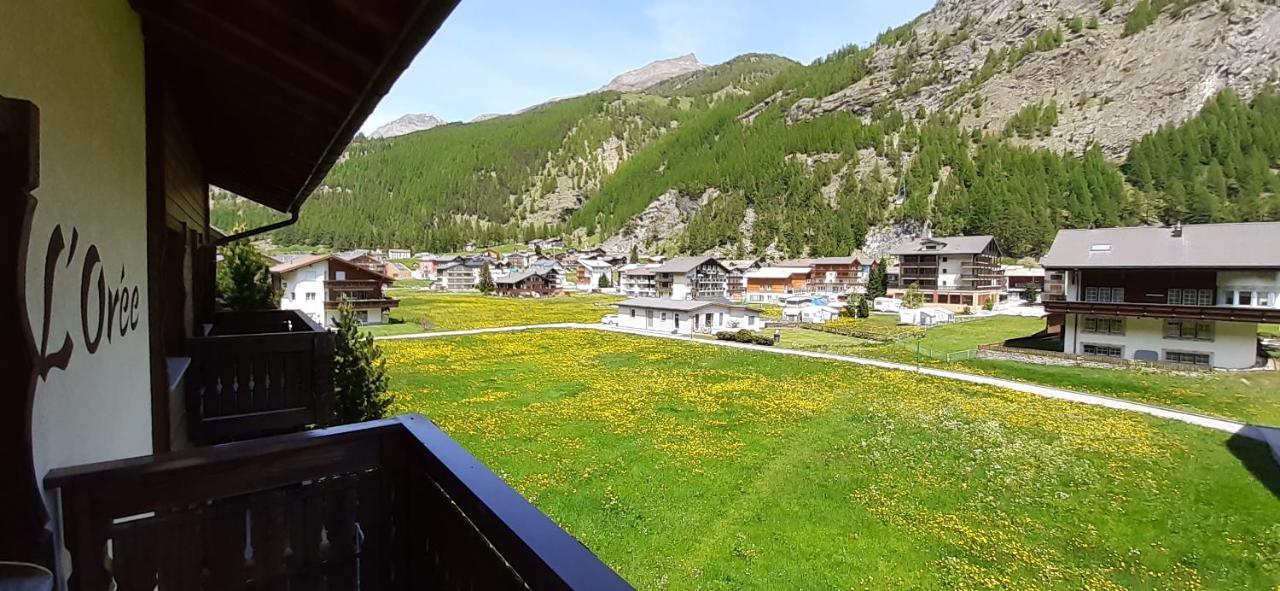 Free Cable Car & Bus In The Summer Haus L'Oree Saas-Grund Luaran gambar
