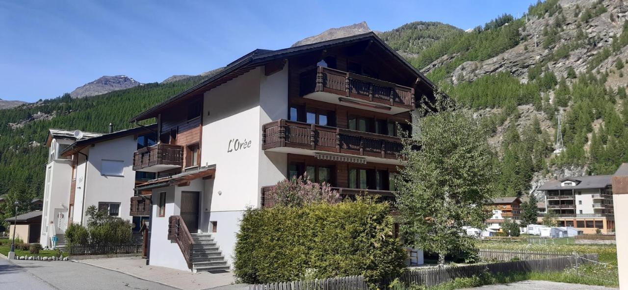 Free Cable Car & Bus In The Summer Haus L'Oree Saas-Grund Luaran gambar